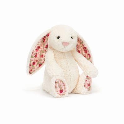 Jellycat Blossom Cream 'Berry' Bunnies UK | 90365WGXP